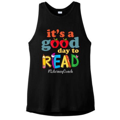 It's A Good Day To Read Book Lover Reading Literacy Coach Ladies PosiCharge Tri-Blend Wicking Tank