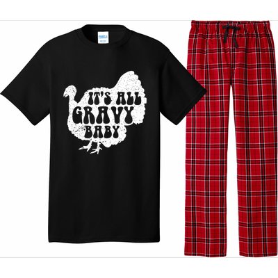 Its All Gravy Cool Turkey Day Funny Gift Funny Sauce Gravy Gift Pajama Set