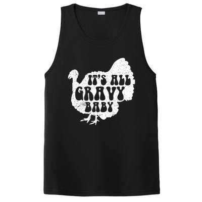 Its All Gravy Cool Turkey Day Funny Gift Funny Sauce Gravy Gift PosiCharge Competitor Tank