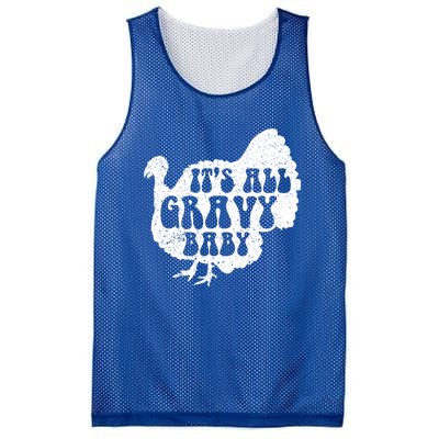 Its All Gravy Cool Turkey Day Funny Gift Funny Sauce Gravy Gift Mesh Reversible Basketball Jersey Tank