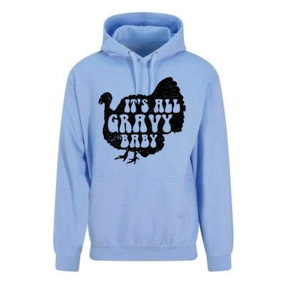 Its All Gravy Cool Turkey Day Funny Gift Funny Sauce Gravy Gift Unisex Surf Hoodie