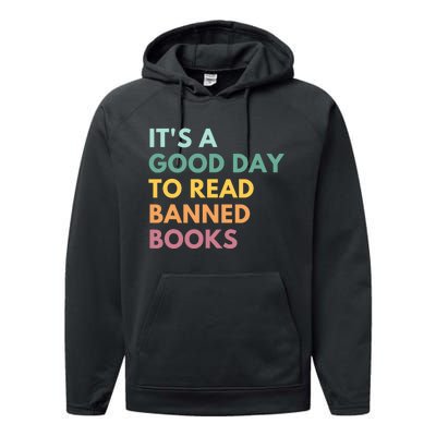 It's A Good Day To Read Banned Books, Banned Books Performance Fleece Hoodie