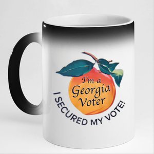 IM A Georgia Voter I Secured My Vote For Kamala Harris 11oz Black Color Changing Mug