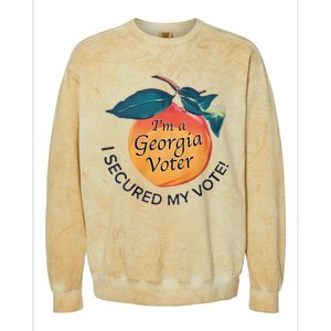 IM A Georgia Voter I Secured My Vote For Kamala Harris Colorblast Crewneck Sweatshirt