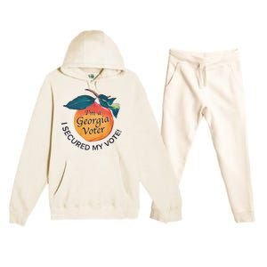 IM A Georgia Voter I Secured My Vote For Kamala Harris Premium Hooded Sweatsuit Set