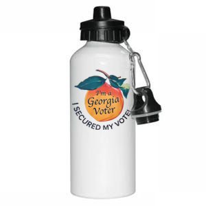 IM A Georgia Voter I Secured My Vote For Kamala Harris Aluminum Water Bottle