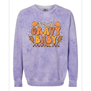 Its All Gravy Fall Thanksgiving Turkey Family Matching Cool Gift Colorblast Crewneck Sweatshirt