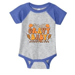 Its All Gravy Fall Thanksgiving Turkey Family Matching Cool Gift Infant Baby Jersey Bodysuit