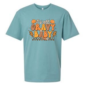 Its All Gravy Fall Thanksgiving Turkey Family Matching Cool Gift Sueded Cloud Jersey T-Shirt