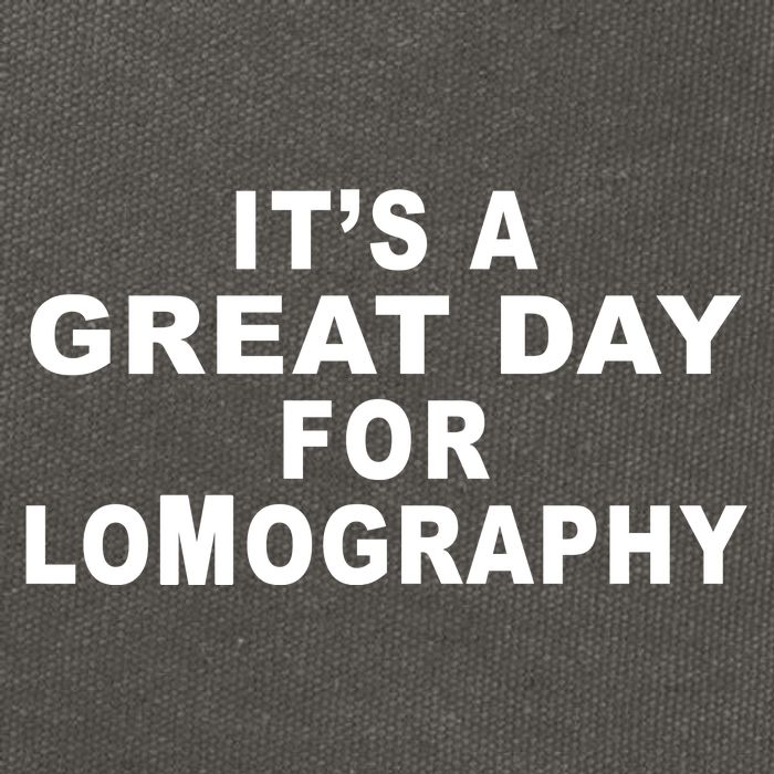 It's A Great Day For Lomography Cotton Canvas Backpack