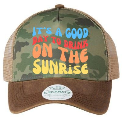 ItS A Good Day To Drink On The Sunrise Legacy Tie Dye Trucker Hat