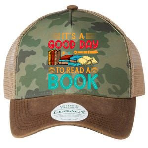 Its A Good Day To Read Book Funny Library Reading Lovers Legacy Tie Dye Trucker Hat