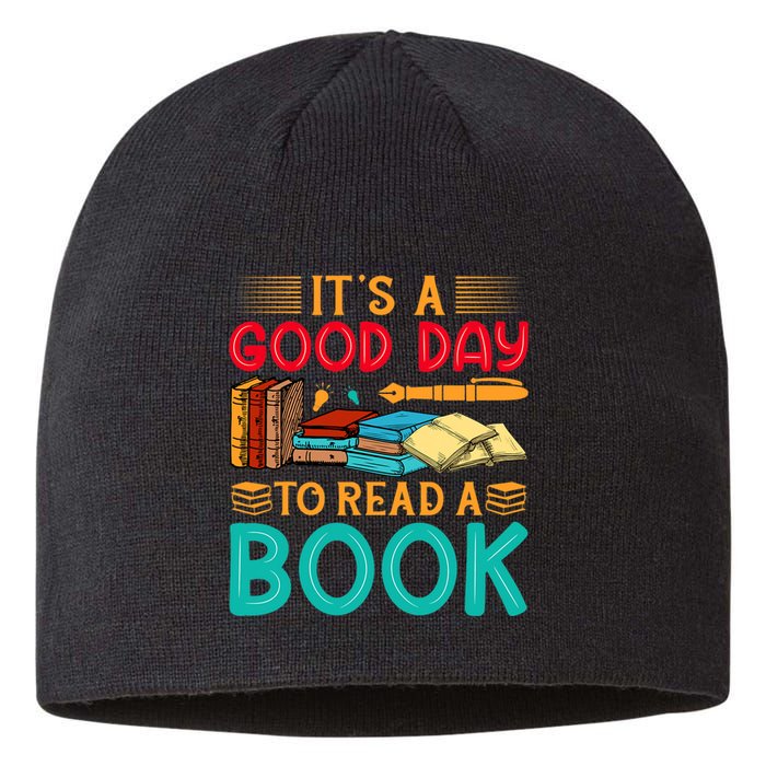 Its A Good Day To Read Book Funny Library Reading Lovers Sustainable Beanie