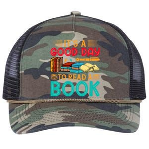 Its A Good Day To Read Book Funny Library Reading Lovers Retro Rope Trucker Hat Cap