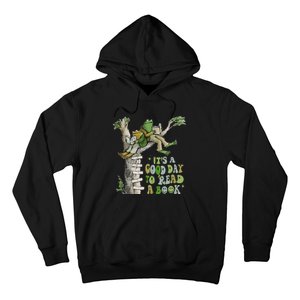 ItS A Good Day To Read A Book Retro Funny Frog Toad Tank To Hoodie