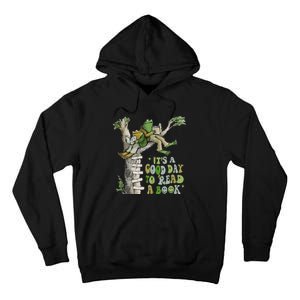 ItS A Good Day To Read A Book Retro Funny Frog Toad Tank To Tall Hoodie