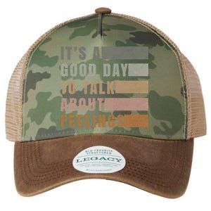 ItS A Good Day To Talk About Feelings Tal Stability Gift Legacy Tie Dye Trucker Hat