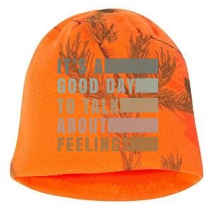 ItS A Good Day To Talk About Feelings Tal Stability Gift Kati - Camo Knit Beanie