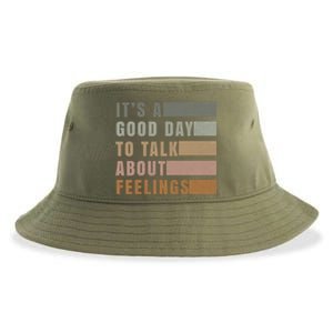 ItS A Good Day To Talk About Feelings Tal Stability Gift Sustainable Bucket Hat