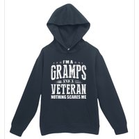 IM A Gramps And A Veteran Nothing Scares Me Funny Dad Gifts Urban Pullover Hoodie