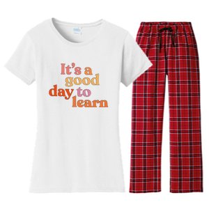 It's A Good Day To Learn Women's Flannel Pajama Set