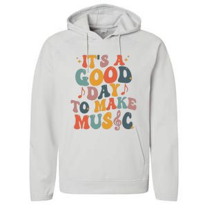 Its A Good Day To Make Music Teacher Performance Fleece Hoodie