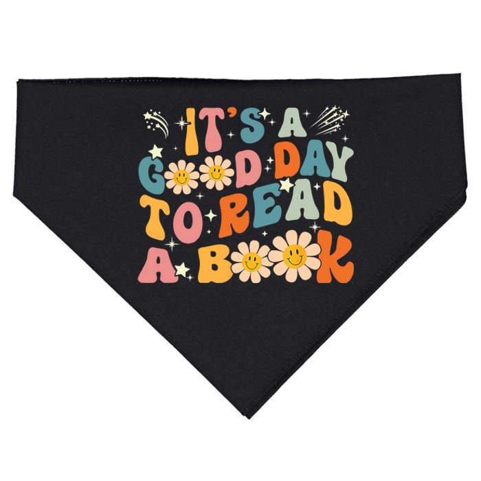 Its A Good Day To Read Book Funny Library Reading Lovers Gift USA-Made Doggie Bandana