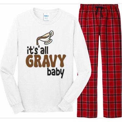 Its All Gravy Baby Funny Thanksgiving Long Sleeve Pajama Set