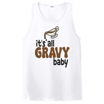 Its All Gravy Baby Funny Thanksgiving PosiCharge Competitor Tank