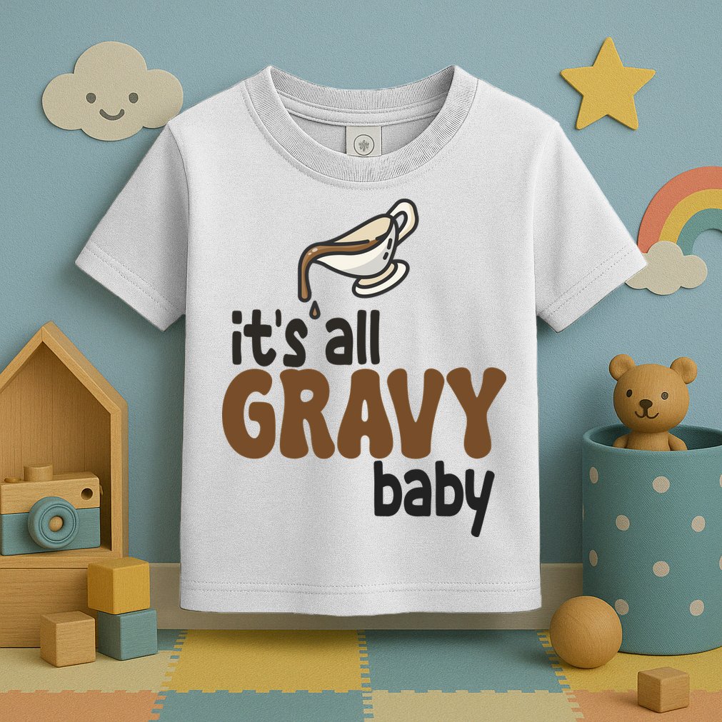 Its All Gravy Baby Funny Thanksgiving Toddler T-Shirt
