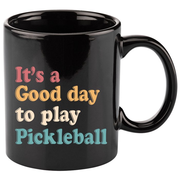 ItS A Good Days To Play Pickleball Lover Paddleball Sports Gift 11oz C Handle Ceramic Mug
