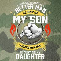 I Asked God To Make Me A Better Man He Sent Me My Son Legacy Tie Dye Trucker Hat