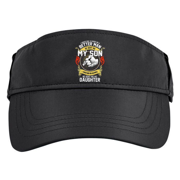 I Asked God To Make Me A Better Man He Sent Me My Son Adult Drive Performance Visor