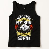 I Asked God To Make Me A Better Man He Sent Me My Son Tank Top