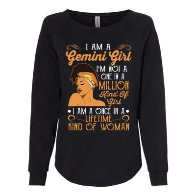 Im A Gemini Girl Black Women Gemini Girl Womens California Wash Sweatshirt