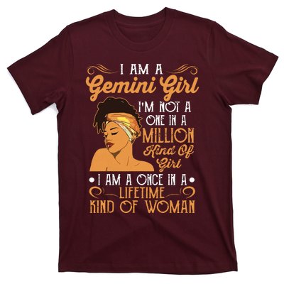 Im A Gemini Girl Black Women Gemini Girl T-Shirt