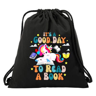 ItS A Good Day To Read Book Day Costumes Bookworm Drawstring Bag