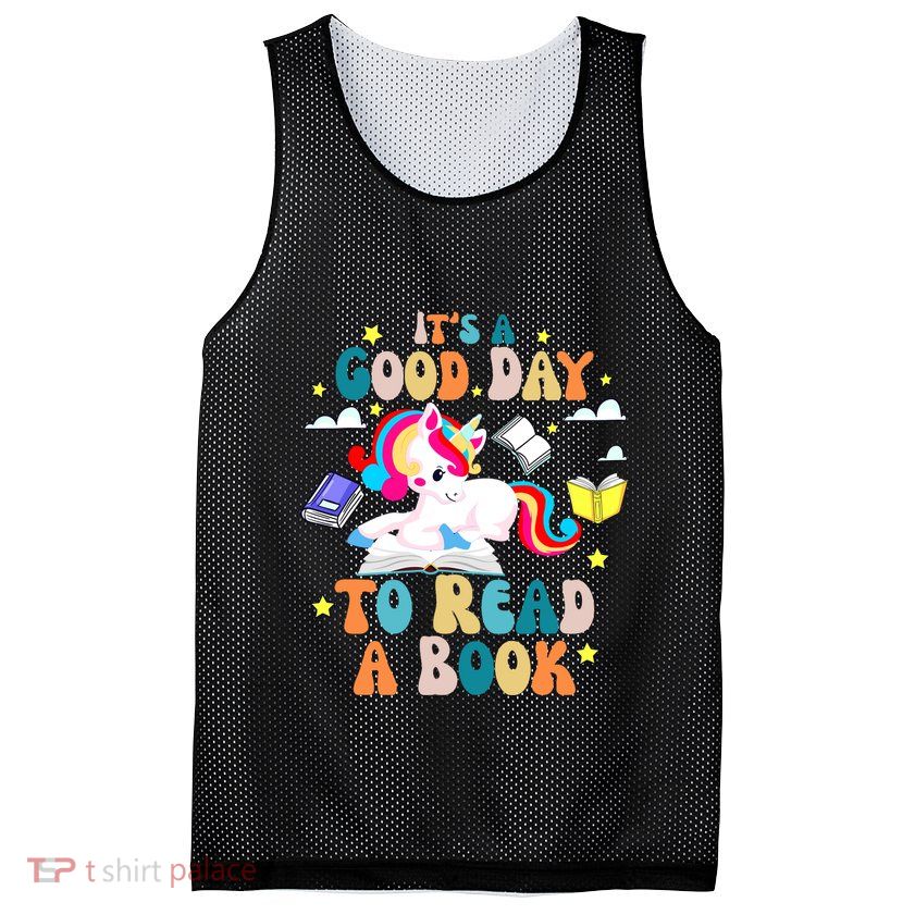ItS A Good Day To Read Book Day Costumes Bookworm Mesh Reversible Basketball Jersey Tank