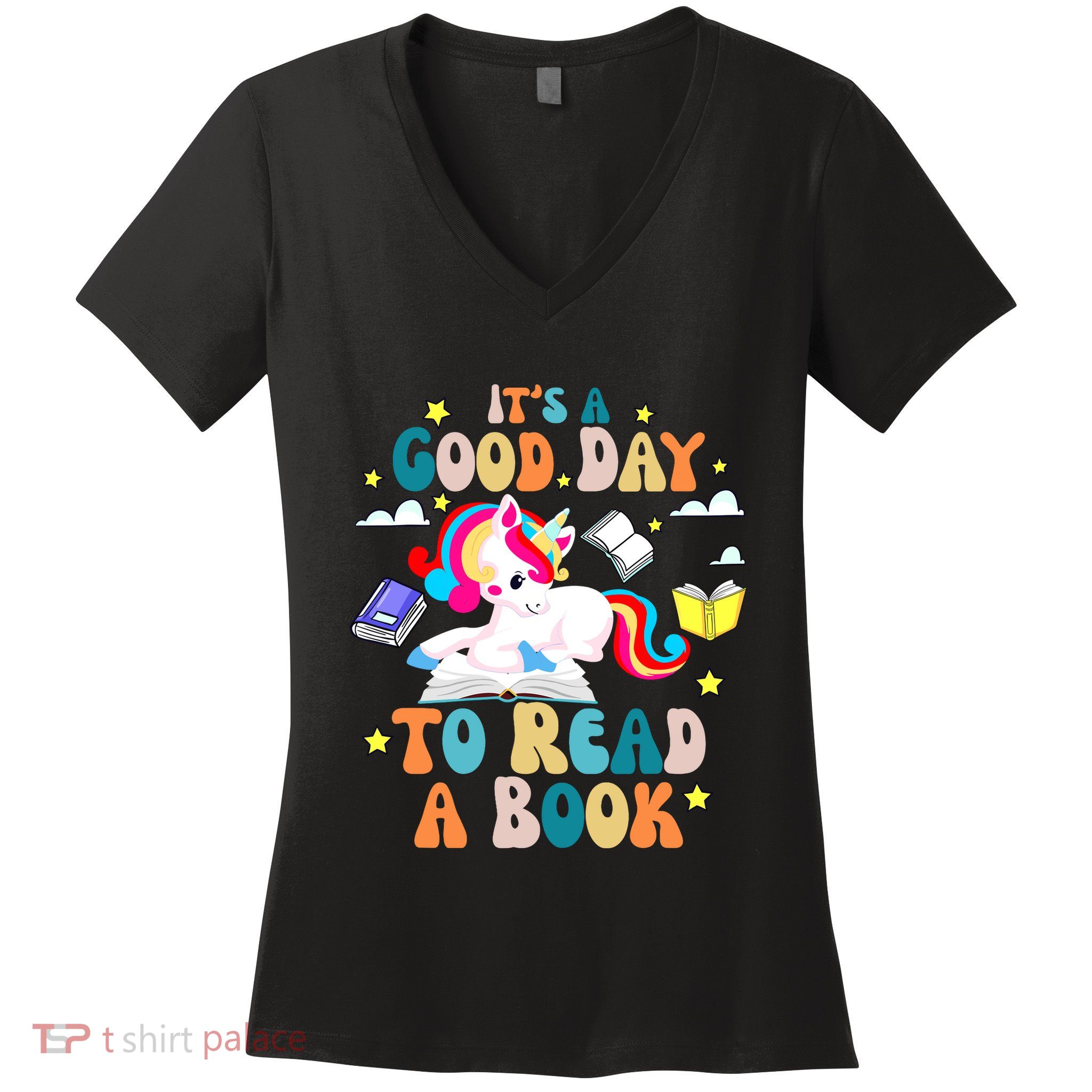 ItS A Good Day To Read Book Day Costumes Bookworm Women's V-Neck T-Shirt