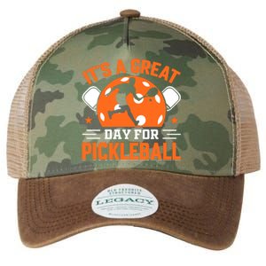 It's A Great Day For Pickleball Funny Pickleball Legacy Tie Dye Trucker Hat