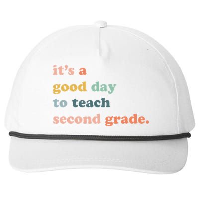 It's A Good Day To Teach Second Grade, 2nd Grade Teacher Snapback Five-Panel Rope Hat