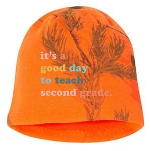 It's A Good Day To Teach Second Grade, 2nd Grade Teacher Kati - Camo Knit Beanie