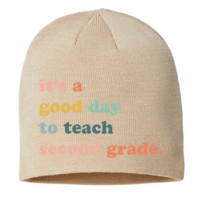 It's A Good Day To Teach Second Grade, 2nd Grade Teacher Sustainable Beanie