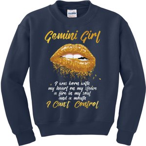 Im A Gemini Girl Funny Birthday For Women Kids Sweatshirt