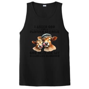 I Asked God Partner In Crime He Sent Me My Smartass Daughter Gift PosiCharge Competitor Tank