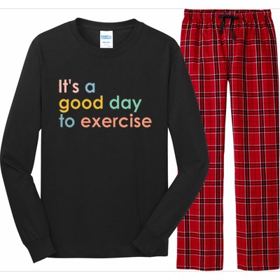 It's A Good Day To Exercise PE Teacher Funny Gym Exercise Long Sleeve Pajama Set