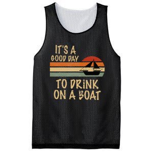 Its A Good Day To Drink On A Boat Funny Boating Mesh Reversible Basketball Jersey Tank