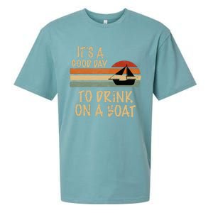 Its A Good Day To Drink On A Boat Funny Boating Sueded Cloud Jersey T-Shirt