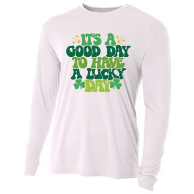 ItS A Good Day To Have A Lucky Day Patricks Day Cooling Performance Long Sleeve Crew