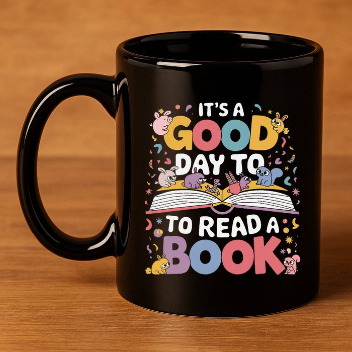 Its A Good Day To Read Book Across America 11oz C Handle Ceramic Mug
